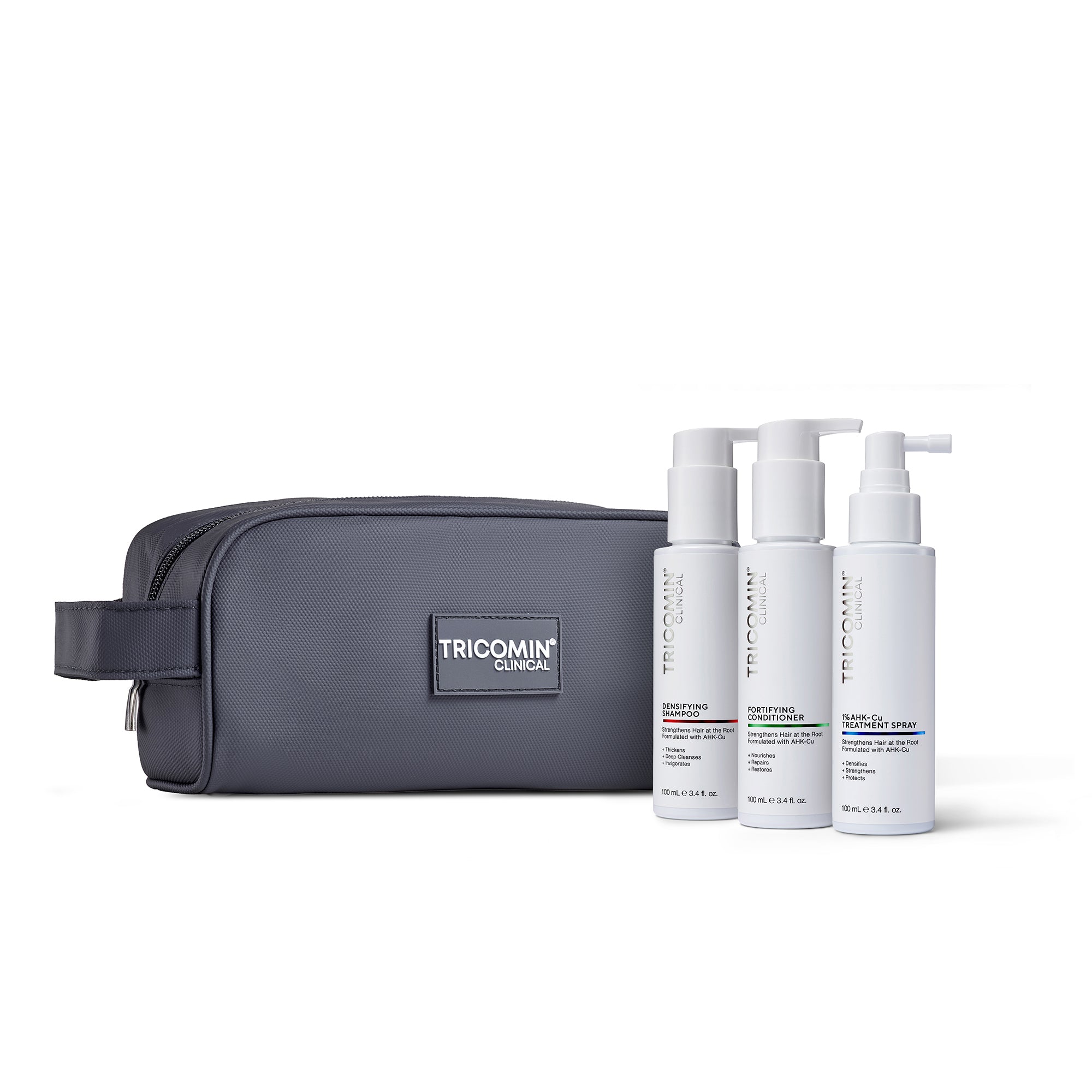 Tricomin Travel System Kit | Copper Peptide Care Tricomin Clinical Tricomin Travel System Kit | Copper Peptide Care Tricomin Clinical